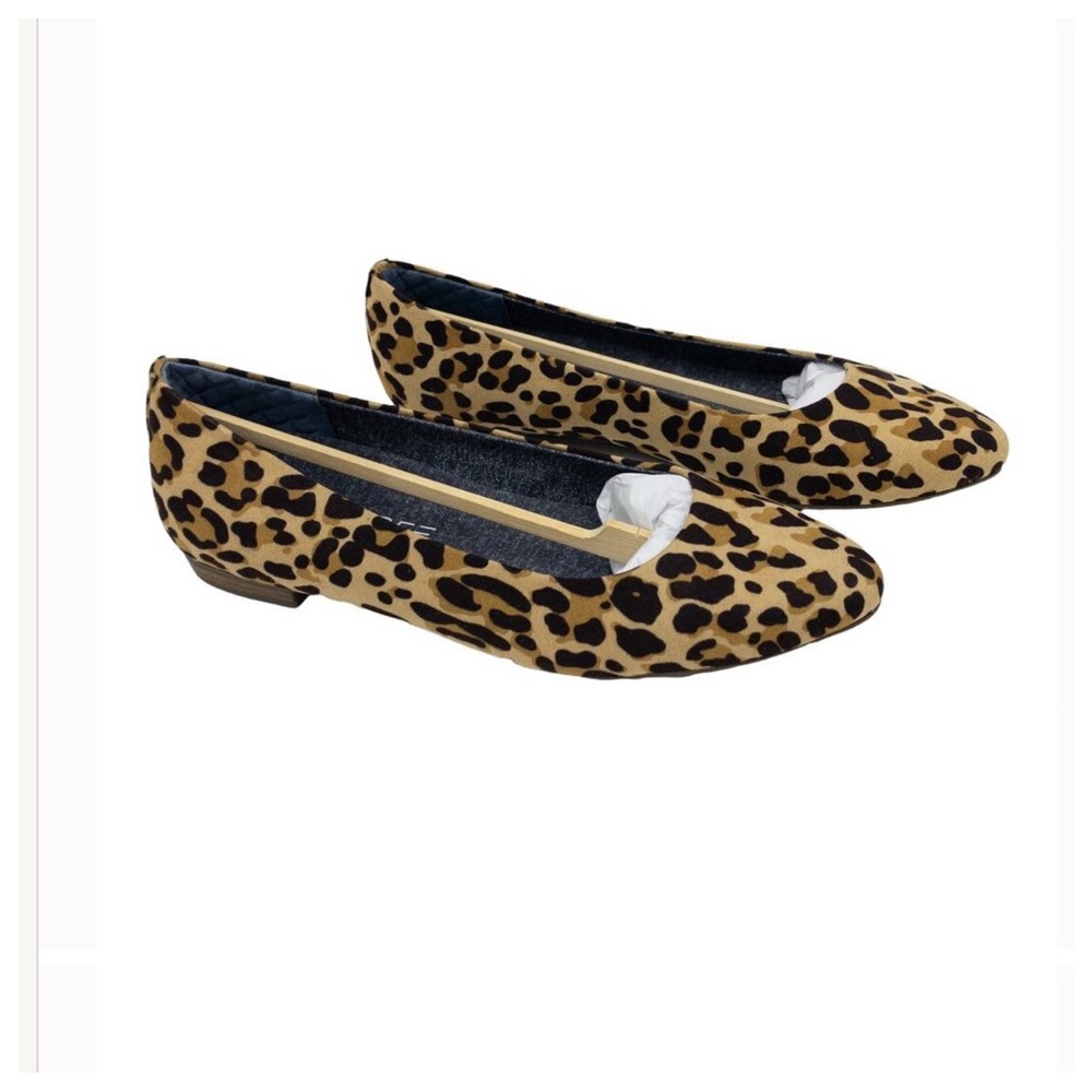 Dr. Scholl's Leopard Print Flats Tan & Black Loafers Aston  6 Wide